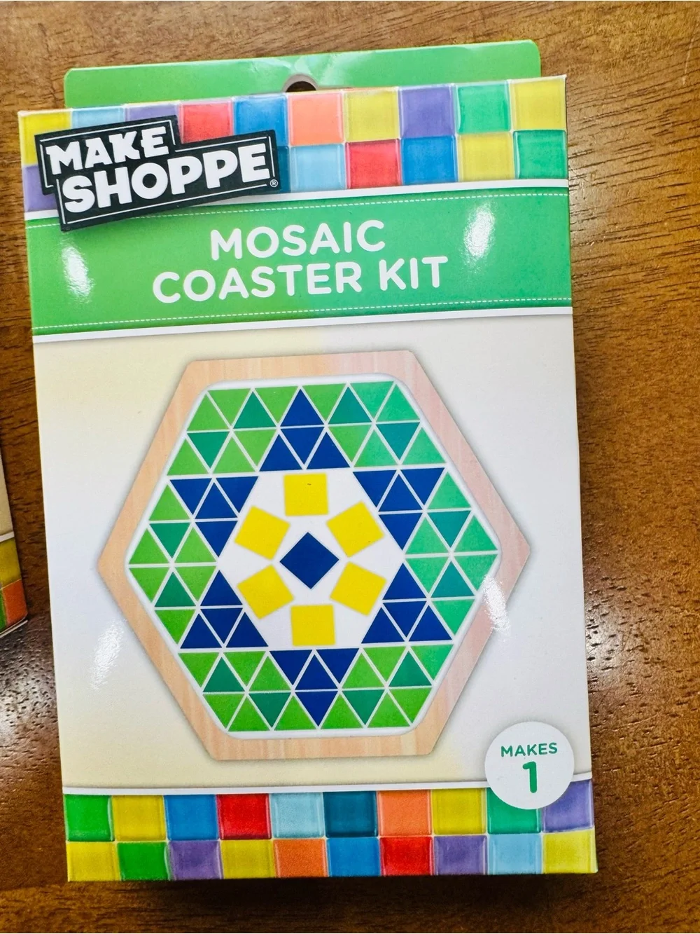 Set of 5 Mosaic Craft Kits-Multicolor Frame, Sun-catchers and Coasters